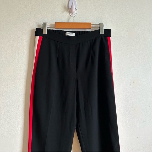 Aritzia Babaton Conan Black Red Racer Side Stripes Tailored Pants - Picture 3 of 12